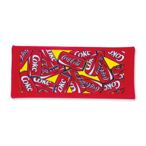 【メール便対応】【コカ・コーラ】フェイスタオル カン シャーリング染料プリント フェイスタオルコカコーラcocacola【t5】