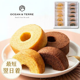 OCEAN＆TERRE オーシャンテール ハニー&ベルギーチョコバームセット バームクーヘン バウムクーヘン スイーツ ギフト 挨拶 おしゃれ かわいい 洋菓子 食べ物 個包装 出産内祝い 誕生日 内祝い お祝い お返し 掛け紙 お礼 菓子折り お供え 母の日 父の日