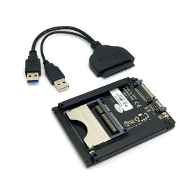 Chenyang CY CFastカードリーダー CFastからUSB-C USB3.0 &amp; SATAカードアダプター 2.5インチケース SSD HDD PC ノートパソコン用