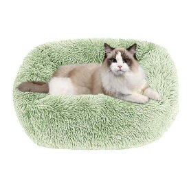 猫 ベッド Toyuxe 猫 ベッド 冬 もふもふ ベッド 猫 ベッド 洗える クッション グッズ - 長方形 角型 もふもふ もこもこ ぐっすり眠る 猫が喜ぶベッド キャット 通年 猫用 小型犬用 ペット用品