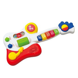 トイローヤル(Toyroyal) キッズギター ( 赤ちゃん用楽器 / 知育玩具 ) 初めての楽器に ( メロディ機能付き / 音が出るおもちゃ ) カラフルなおもちゃ ( 自動演奏モード付 / ぴかぴか 光る ) 男の子