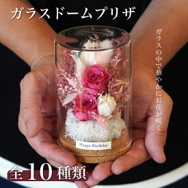 【全10デザイン】 プリザーブドフラワー ガラスドーム 誕生日 プレゼント ブリザードフラワー お祝い ギフト おしゃれ 結婚祝い 電報 結婚記念日 還暦祝い 退職祝い お見舞い 仏花 お供え