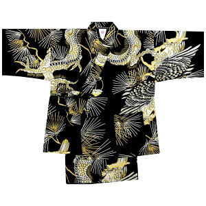 子供甚平 男の子用 龍鷹 黒和柄 じんべい ベビー キッズ 龍 鷹 竜 タカ ドラゴン ホーク 強い 賢い 竜と鷹 子供 甚平 男の子 和風 涼しい 夏祭り 綿100% 日本製 子供浴衣 カッコイイ 可愛