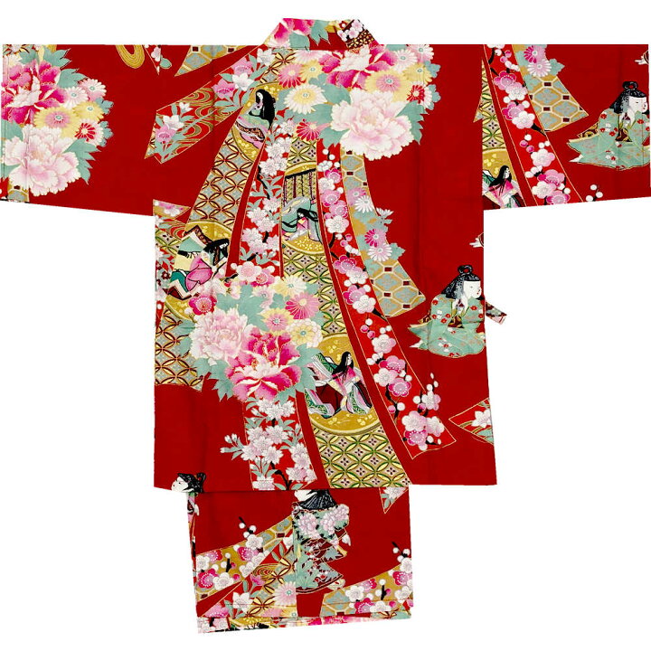 子供甚平 女の子用 じんべい 子供 プレゼント サイズ1キッズ 桜 女児 白 パジャマ 涼やか