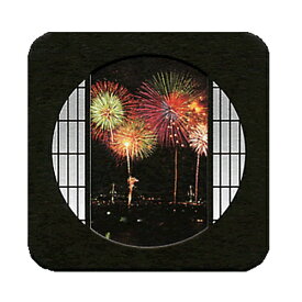 日本の風景コースター 3枚セット 花火販促商品 日本のおみやげ 日本のお土産ホームステイのおみやげ 日本土産 インテリア メール便 送料無料