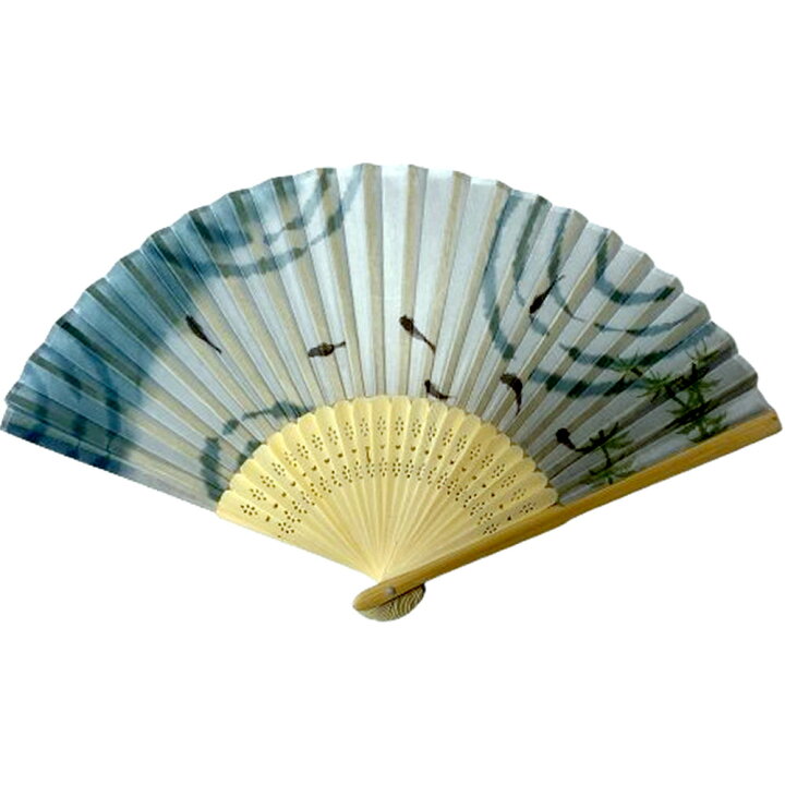 楽天市場】扇子 涼しげな風景 川の小魚 水色 21cm男扇子 和風扇子 和柄  