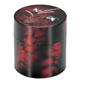 茶筒 べっ甲 むさしの蝶日本茶入れ コーヒー豆 保存ケース 和のインテリアキャンデーボックス リーフポット 日本のお土産