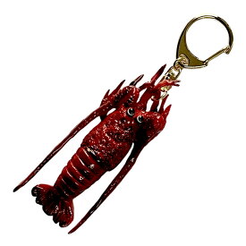 食品サンプル キーホルダー 伊勢海老 本物そっくり 日本製伊勢えび リアル 海老 エビ いせえび イセエビ おもしろ雑貨 バッグチャーム お土産 プレゼント 食べ物 ミニチュア ストラップ 食品模型 面白グッズ キーリング 和食 アクセサリー 日本のお土産 料理屋 送料無料