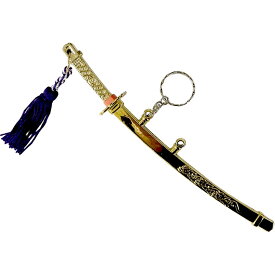 キーホルダー 神龍刀 大 紫房 縁起物 お守り 招福開運 金竜ペーパーナイフ アクセサリー ドラゴン 面白キーホルダー 全長21cm 景品 贈答品 プレゼント ギフト 日本のお土産 ホームステイのおみやげ 金運上昇 財産運 仕事運 出世運 運気上昇 金竜 辰年 お守り 送料無料