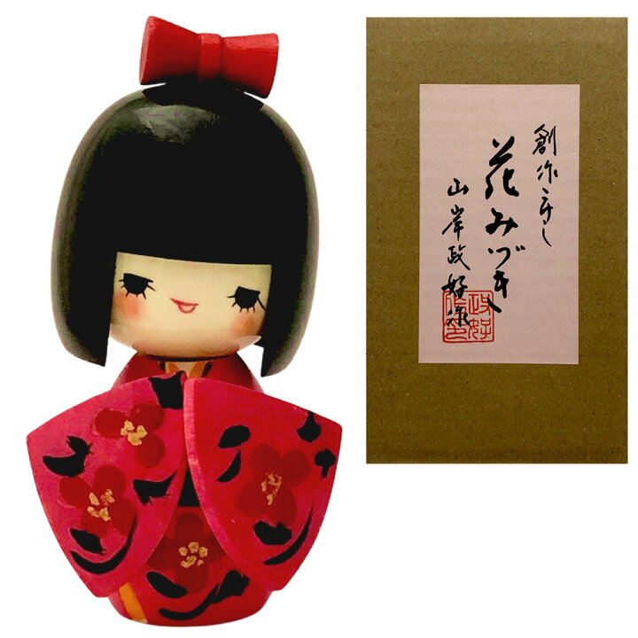 楽天市場】こけし 花みずき コケシ 人形 創作こけし花水木 木製 日本製 