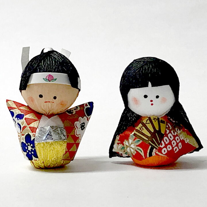 楽天市場】起き上がりこぼし人形 日本昔話セット（桃太郎とかぐや姫  