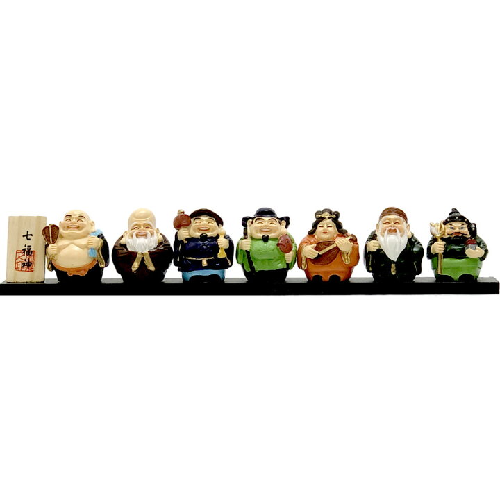楽天市場】開運 七福神 置物 セット 37.5cm x 5cm x 6cm 縁起物 