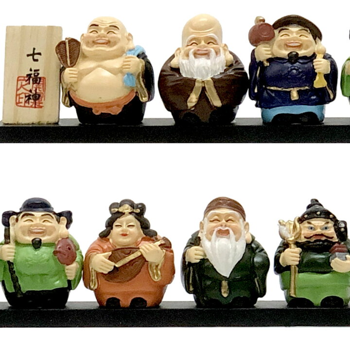 楽天市場】開運 七福神 置物 セット 37.5cm x 5cm x 6cm 縁起物 