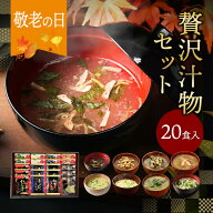 敬老の日 まだ間に合う プレゼント 内祝い 贅沢 味噌汁 ギフト フリーズドライ 20食 香典返し お返し 食…