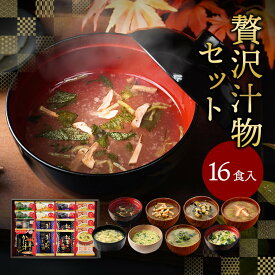 お年賀 バレンタイン 内祝い 贅沢 味噌汁 ギフト フリーズドライ 16食 香典返し お返し 食べ物 グルメ 2026 プレゼント 成人式 お祝い 出産内祝い 3000円 高級 お吸い物 スープ お味噌汁 送料無料 法事 お供え物 年配 高齢者 チョコ以外 常温 人気 ランキング ギフトセット