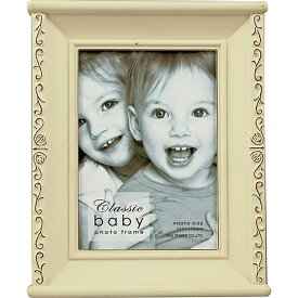 ベビーフォトフレーム クラシック ベビー フォトフレーム 「キャビネ（アイボリー）」 壁掛、卓上両用（縦横両用） CF-01581 [ 出産祝い ベビー ]ご出産祝い ご結婚祝い 婚礼 長寿 記念品 プレゼント お祝い 名入れ 相談