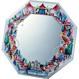 鏡 ミラー 八角 ミラー アート（Mサイズ） －なかの まりの－ 「虹への階段」 壁掛、卓上両用 NM-03502お祝い プレゼント 記念品 粗品