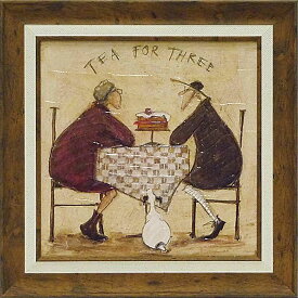 絵画 サム トフト 「3人でお茶」 ST-06504周年記念品 プレゼント 退職記念 卒業記念 名入れ相談