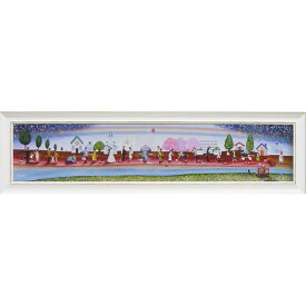 絵画 なかの まりの 「人生のレッドカーペット（Mサイズ）」 壁掛用 NM-08008周年記念品 プレゼント 退職記念 卒業記念 名入れ相談