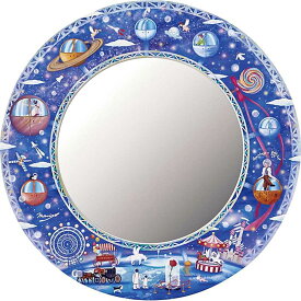 鏡 ミラー タブローズ アートミラー 「なかの まりの（Space Wheel、Mサイズ）」 壁掛用 NM-05024お祝い プレゼント 記念品 粗品