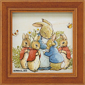 ミニ額 ピーター ラビット ミニ アート 「ピーターファミリー」 壁掛、卓上両用 PF-00574周年記念品 プレゼント 退職記念 卒業記念 名入れ相談