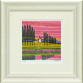 版画 はりたつお 「風車」 TH-07005周年記念品 プレゼント 退職記念 卒業記念 名入れ相談