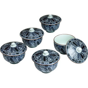 波佐見焼 染付祥瑞 汲出5客揃 ギフト対応不可