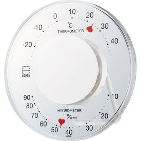 セレナハート温・湿度計 ホワイト LV-7301 （ギフト対応不可）