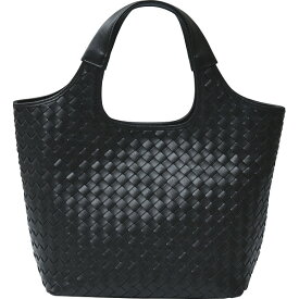 良品工房 日本製牛革 編込みバッグ 黒 M17-171B ギフト対応不可 (送料無料）