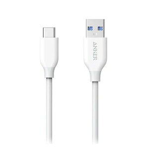 Anker USB Type C �P�[�u�� Power Line 0.9m �z���C�g A8163021 �Ή��o�� 18W �f�[�^�]�����x �ő�5Gbps �l�R�|�X�z�� �l�R�|�X�z�� �������� (ne��9)