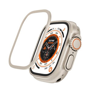 Apple Watch Ultra 49mm(Ultra2)バンパー ステンレス鋼 ケース 枠 超薄型 簡易着脱 シンプル 衝撃吸収 軽量 フレーム アップルウォッチ ウルトラ 2 対応 バンパー 着脱便利 アップルウォッチ カバー