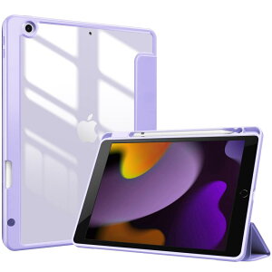 ProCase iPad 9 P[X 8/7ʗp(2021 2020 2019) iPad 10.2" Ή y[ ϏՌ O܂ X^h X}[gJo[ip[vj