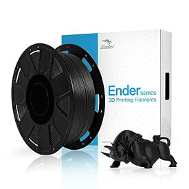 Creality Ender PLA 3D プリンター用フィラメント FDM 3Dプリンター用 PLAフィラメント 寸法精度+/- 0.03mm 高強度PLA 造形材質 1.75mm径 正味量2.2 LBS（1KG）スプール3Dフィラメント 3Dプリンター用 スプール造形材料（ブラック）