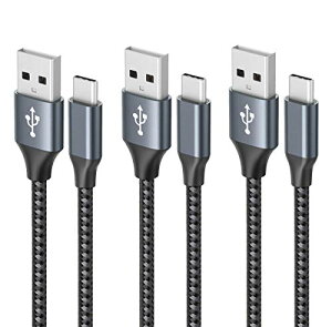 USB Type C P[u y3{Zbg 1m/1m/2mz3A }[d c^Cv QuickCharge3.0Ή f[^] ϋviCf Samsung Galaxy S10 / Note / Huawei P30 / P20 lite / Sony Xperia XZ2 / XZ3 / Nintendo Switch / GoPro Hero 5