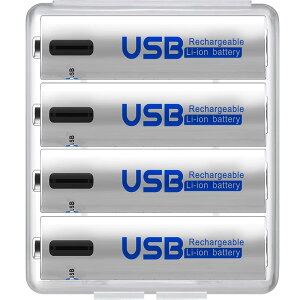 UNNIK POdr [d 4{Zbg 1000gp\ 1700mAh/2550mWh 1.5Vo `ECI P3`[ddr }[d یHt GR AAdr TYPE-C[dP[ut (P3`[dr-4{Zbg)