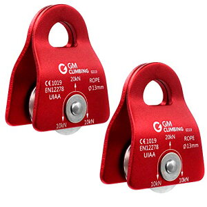GM CLIMBING CE UIAA認証 20kN マイクロプーリー モバイル式 サイドプレート 13mmロープ適用 クライミング 登山 レスキュー DDRTクライミングシステム アーボリスト リギング プーリーシステム使用