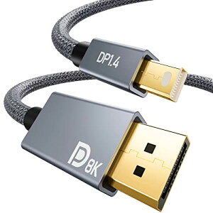 YOJOCK Mini Displayport to Displayport P[u 8K 60Hz o Mini DP-DPP[uAHDRANVIDIA G-SYNCAAMD FreeSyncA3DΉ (2M)