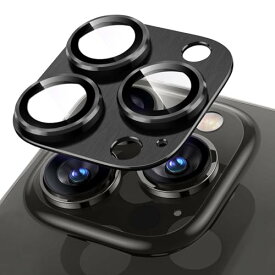 SeGinn iPhone 15 Pro/iPhone 15 Pro Max 対応 カメラフィルム レンズカバー 金属 ケース 高透過率 露出オーバー防止 iPhone 15 Pro/iPhone 15 Pro Max 用 レンズフィルム （黒）