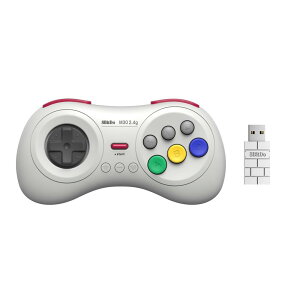 8BitDo M30 2.4GCXQ[pbh for Sega Genesis Mini & Mega Drive Mini &Switch 6{^CAEg iWhitej
