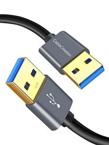 USB 3.0P[u,CableCreation USB 3.0 A (IX) - (IX) USB to USBP[u HDDGN[WAJA菑{[hAWG[^[ȂǑΉ Xy[XO[ 2m