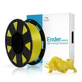 Creality Ender PLA 3D プリンター用フィラメント FDM 3Dプリンター用 PLAフィラメント 寸法精度+/- 0.03mm 高強度PLA 造形材質 1.75mm径 正味量2.2 LBS（1KG）スプール3Dフィラメント 3Dプリンター用 スプール造形材料（イエロー）