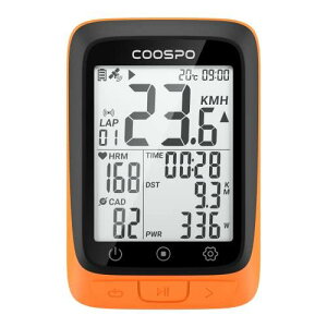 サイクルコンピュータ GPS サイコン サイクリングコンピュータ 無線 ワイヤレス 自転車スピードメーター バッテリー内臓 Bluetooth5.0&ANT+対応 ケイデンススピードセンサー連続 IP67級防水 2.3イ