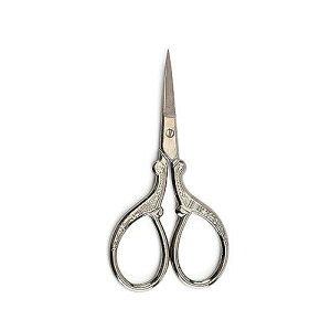 刺繍ハサミ 縫製はさみ 糸きりハサミ 小さい手芸はさみ ステンレス製 良い切れ味 DIY 裁縫ツール 手芸用 手軽 持ちやすい ヴィンテージ (茶色)