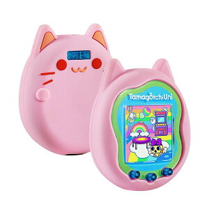 For Tamagotchi Uni (2023) ケース シリコン たまごっちユニ用ケース【YCJDP】かわいい 防水防塵 軽量 耐衝撃性 無臭で 耐久性 ソフト たまごっち Tamagotchi Uni 用 シリコン 保護カバー (かわいいピンク)