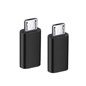 YFFSFDC USB-C  Micro USB A_v^ Type-C (X) to Micro USB (IX) ϊA_v^ 2 }CNUSBϊA_v^[ ϊRlN^ [dƃf[^] XperiaAGalaxyANexusAHUAWEIMicro USBݔΉ (u