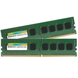 [マラソン期間中ポイント5倍]シリコンパワー デスクトップPC用 メモリ DDR4 2133 PC4-17000 8GB x 2枚 (16GB) 288Pin 1.2V CL15 SP016GBLFU213B22