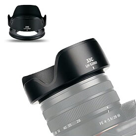 JJC 可逆式 レンズフード + アタブターリンク ソニー ZV-E1 と Sony FE 28-60mm F4-5.6 (SEL2860) レンズ 対応 Alpha A7C と Sony E PZ 16-50mm F3.5-5.6 OSS (SELP1650) レンズ対応 ZV-E10 A6000 A6100 A6300 A6400 などカメラ適用 Ф40.5mm 保護フィルター と レンズキャッ