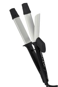 テスコム ヘアアイロン カールアイロン コテ 32mm ストレート/カール 2way 海外対応 温度調整/ロック/メモリー 自動OFF 開閉ロック ラク抜きプラグ ブラック TW303A-K