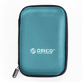 [マラソン期間中ポイント5倍]ORICO 2.5インチ ハードディスク 収納 ケース ポータブル HDD 保護ケース SSD本体/ケーブル 小物収納 擦り傷防止 防塵 耐衝撃 2.5型 SSD 収容 ケース ブルー PHD-25
