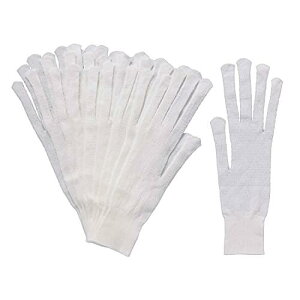 さらっと快適 メッシュインナー手袋 10枚入 ゴム手袋 下履き手袋 下ばき 編み手袋 指先カット可 炊事 ガーデニング 水仕事